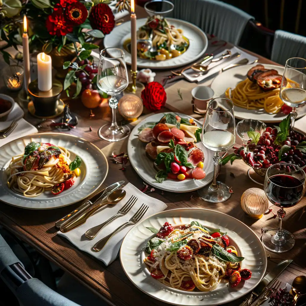Pasta Perfect: Bordontwerp en Eetervaring